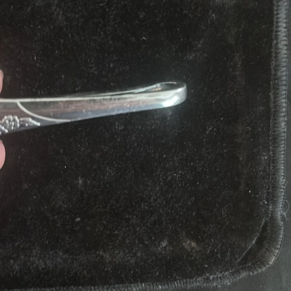 Vintage Silverware Pattern Moneyclip Evening Star by Comminity